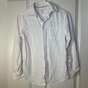 Cat & Jack White Casual Button Down Shirt